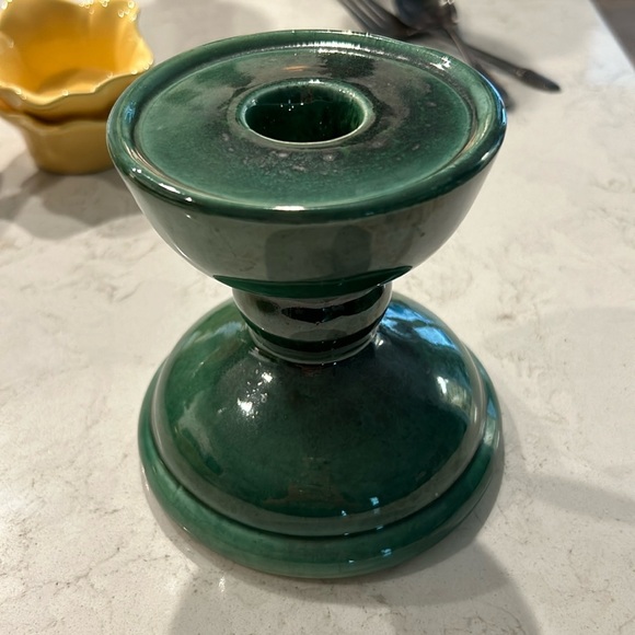 Southern Living at Home Gail Pittman Green Candle Stick Holder - Picture 1 of 3